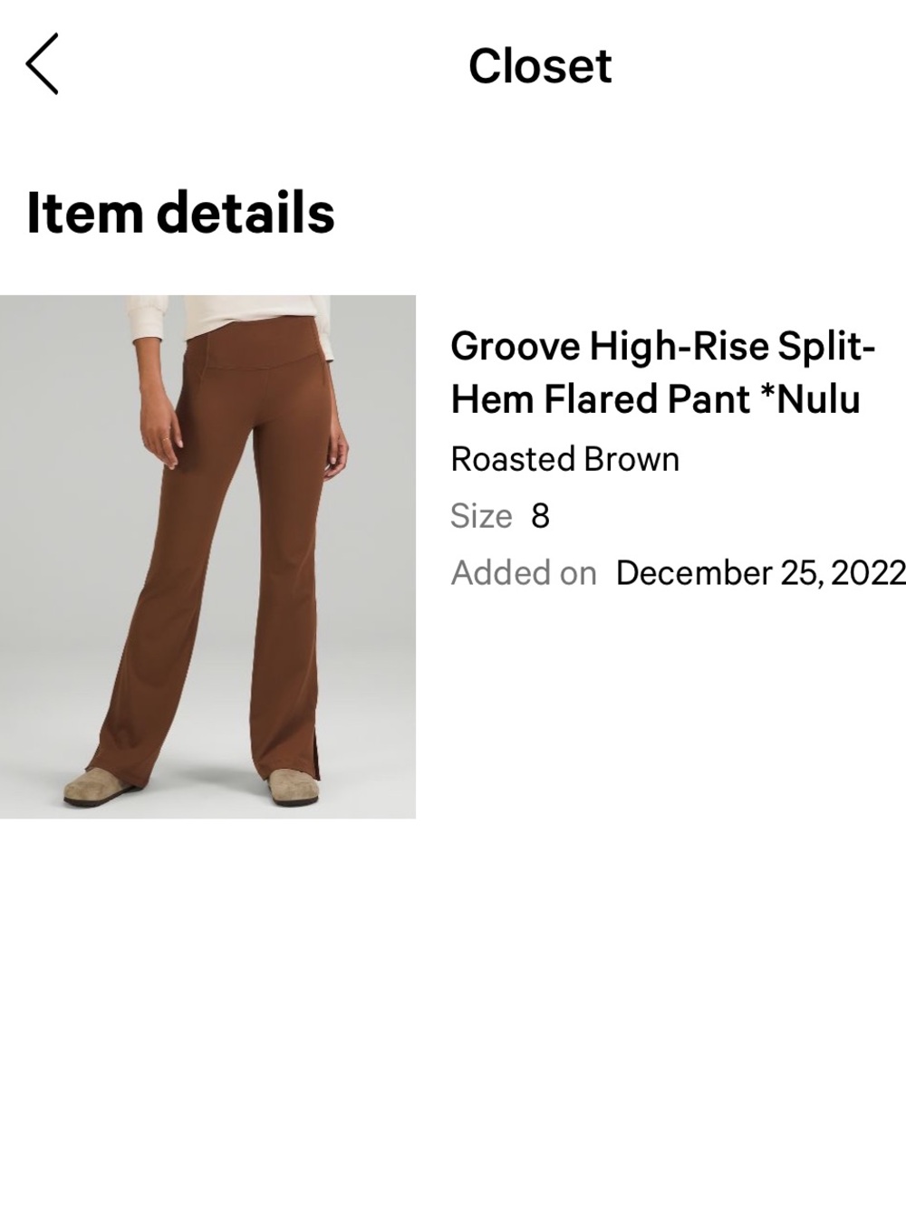 lululemon athletica Wide-Leg High-Rise Pants in Roasted Brown